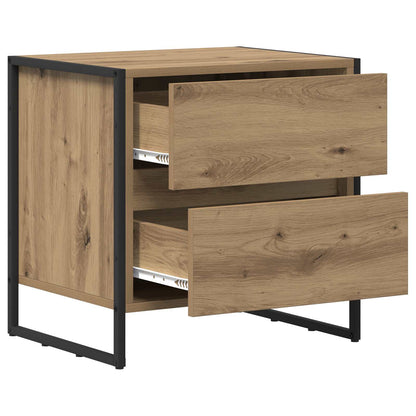 Comodino Rovere Artigianale 50 x 39.5 x 50 cm Legno multistrato | homemem39