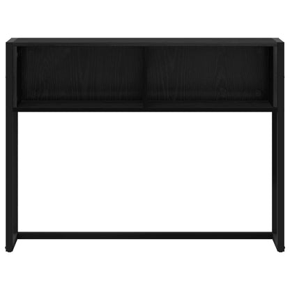 Tavolino Rovere Nero 100 x 36 x 75 cm Legno multistrato