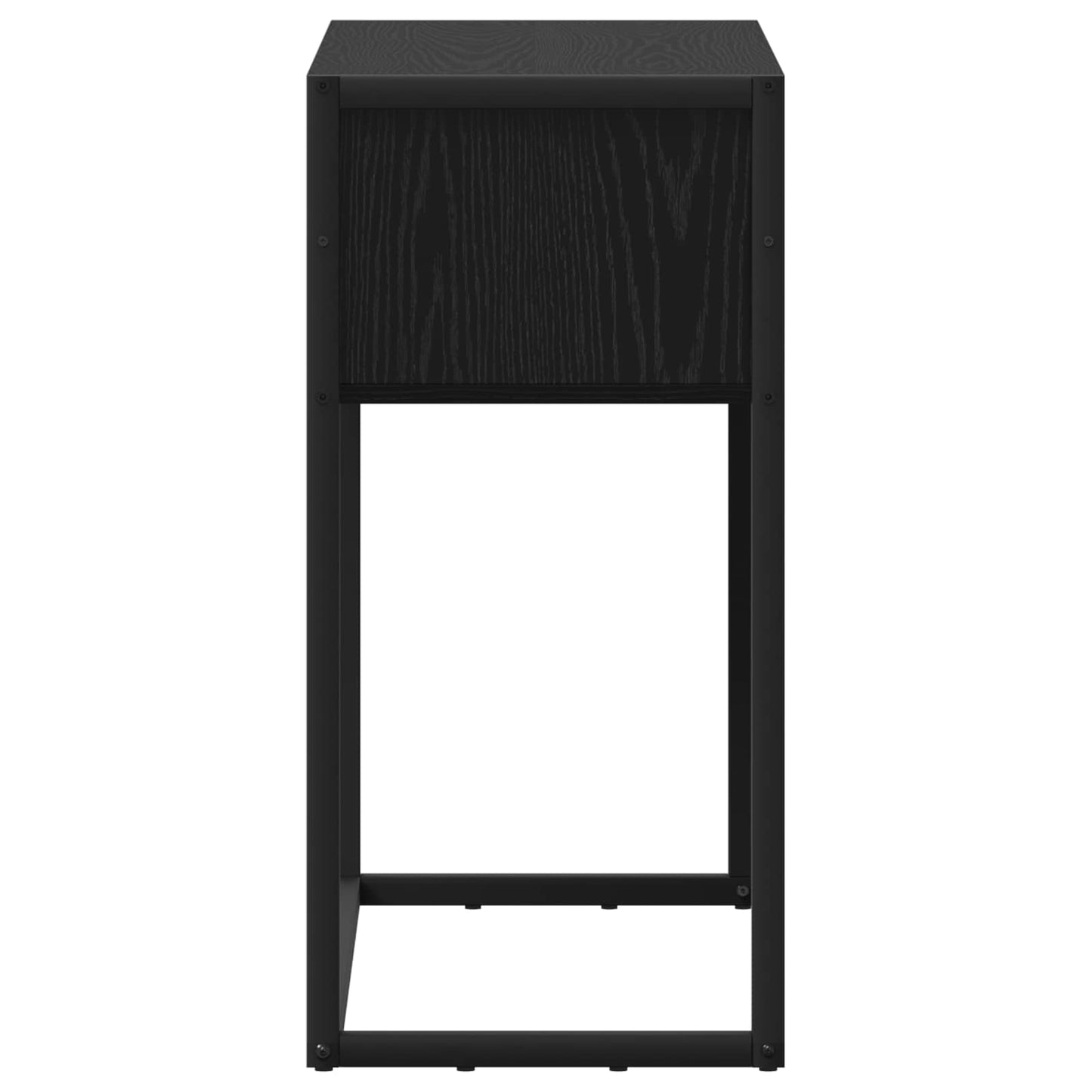 Tavolino Rovere Nero 100 x 36 x 75 cm Legno multistrato