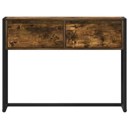 Tavolino Quercia Fumosa 100 x 36 x 75 cm Legno multistrato