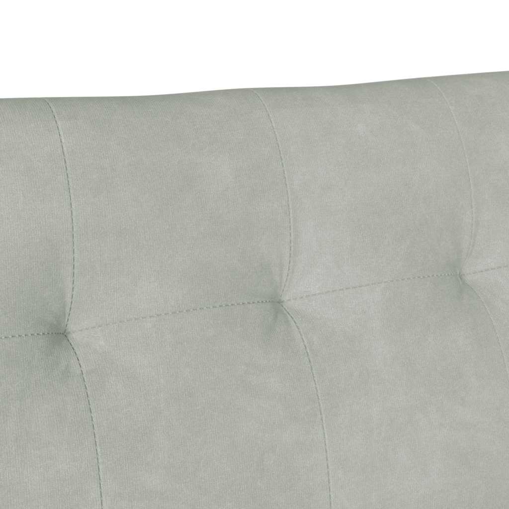 Panca Chesterfield Grigio chiaro 112 x 65,5 x 75 cm Velluto