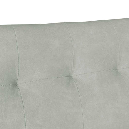 Panca Chesterfield Grigio chiaro 112 x 65,5 x 75 cm Velluto