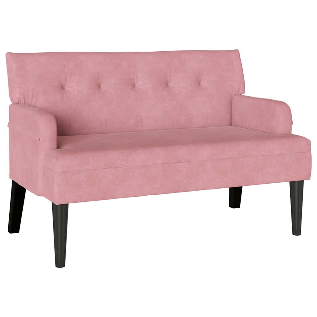 Panca Chesterfield Rosa 112 x 65,5 x 75 cm Velluto