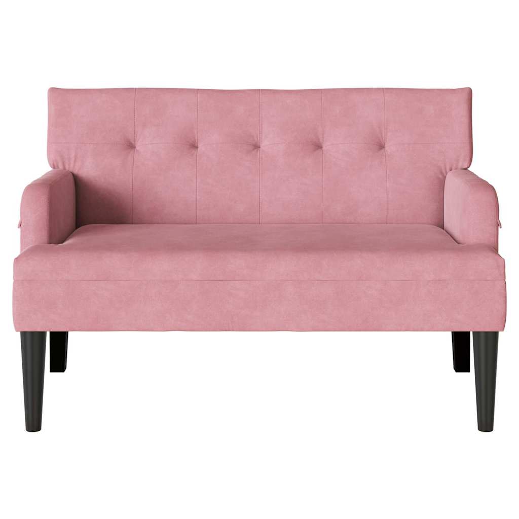 Panca Chesterfield Rosa 112 x 65,5 x 75 cm Velluto