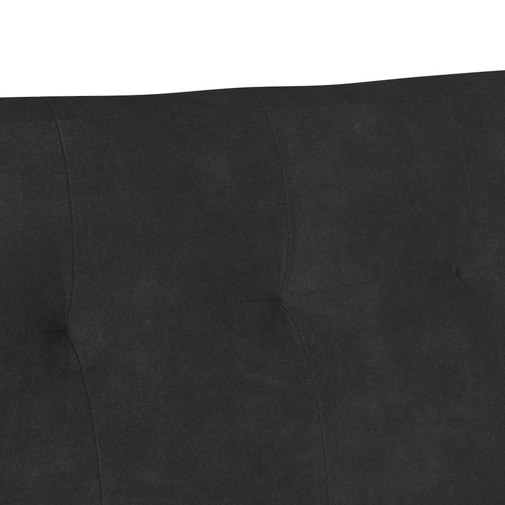 Panca Chesterfield Nero 112 x 65,5 x 75 cm Velluto