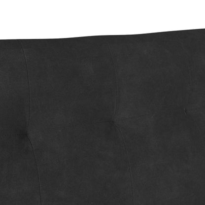 Panca Chesterfield Nero 112 x 65,5 x 75 cm Velluto