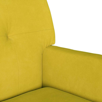 Panca Chesterfield Giallo 112 x 65,5 x 75 cm Velluto