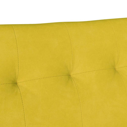 Panca Chesterfield Giallo 112 x 65,5 x 75 cm Velluto
