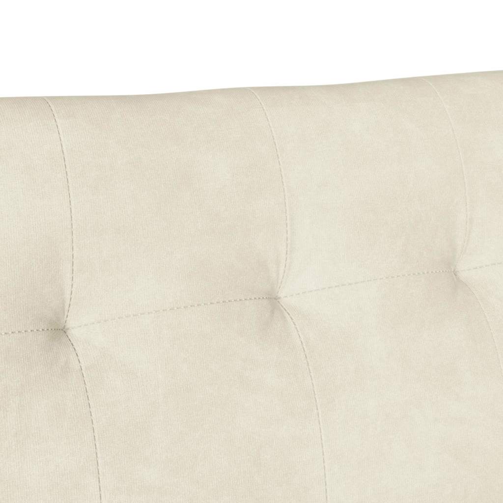 Panca Chesterfield Crema 112 x 65,5 x 75 cm Velluto