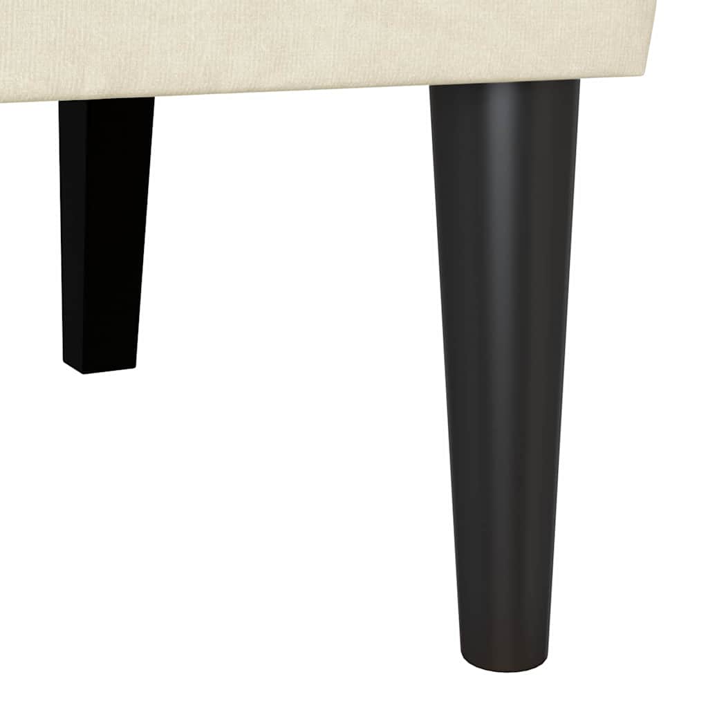 Panca Chesterfield Crema 112 x 65,5 x 75 cm Velluto