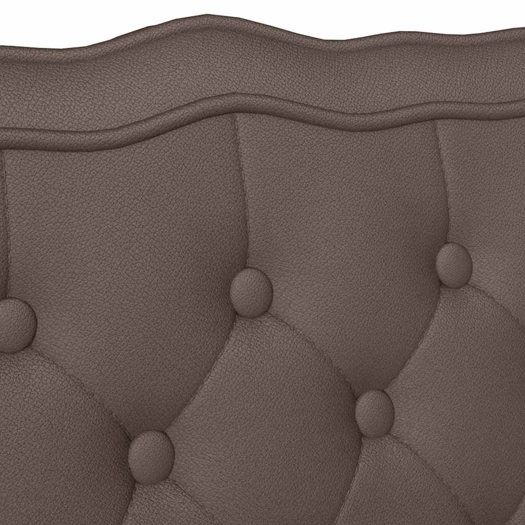 Panca Chesterfield Marrone 119,5 x 64,5 x 75 cm Pelle Sintetica