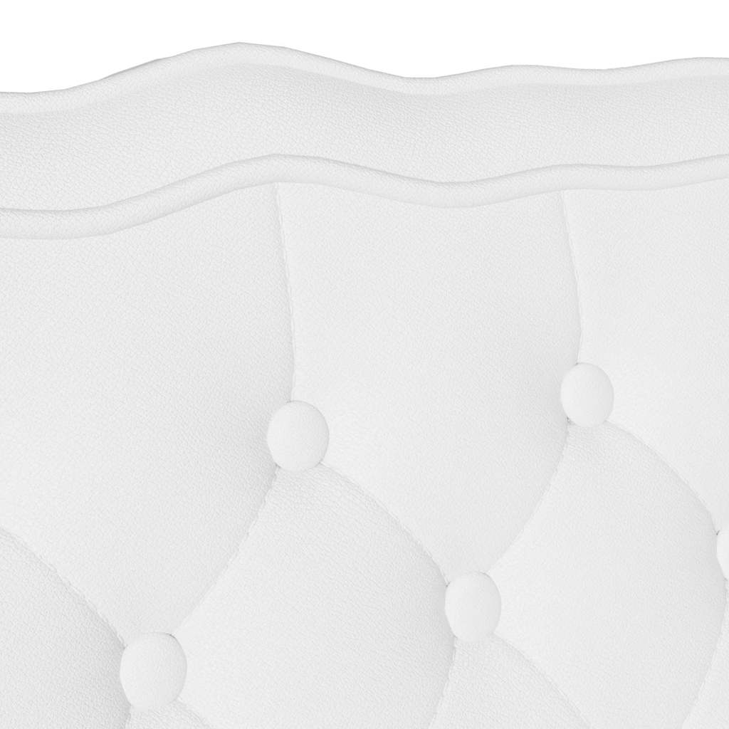 Panca Chesterfield Bianco 119,5 x 64,5 x 75 cm Pelle Sintetica