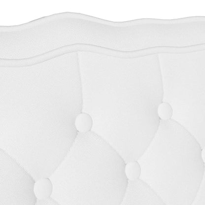 Panca Chesterfield Bianco 119,5 x 64,5 x 75 cm Pelle Sintetica