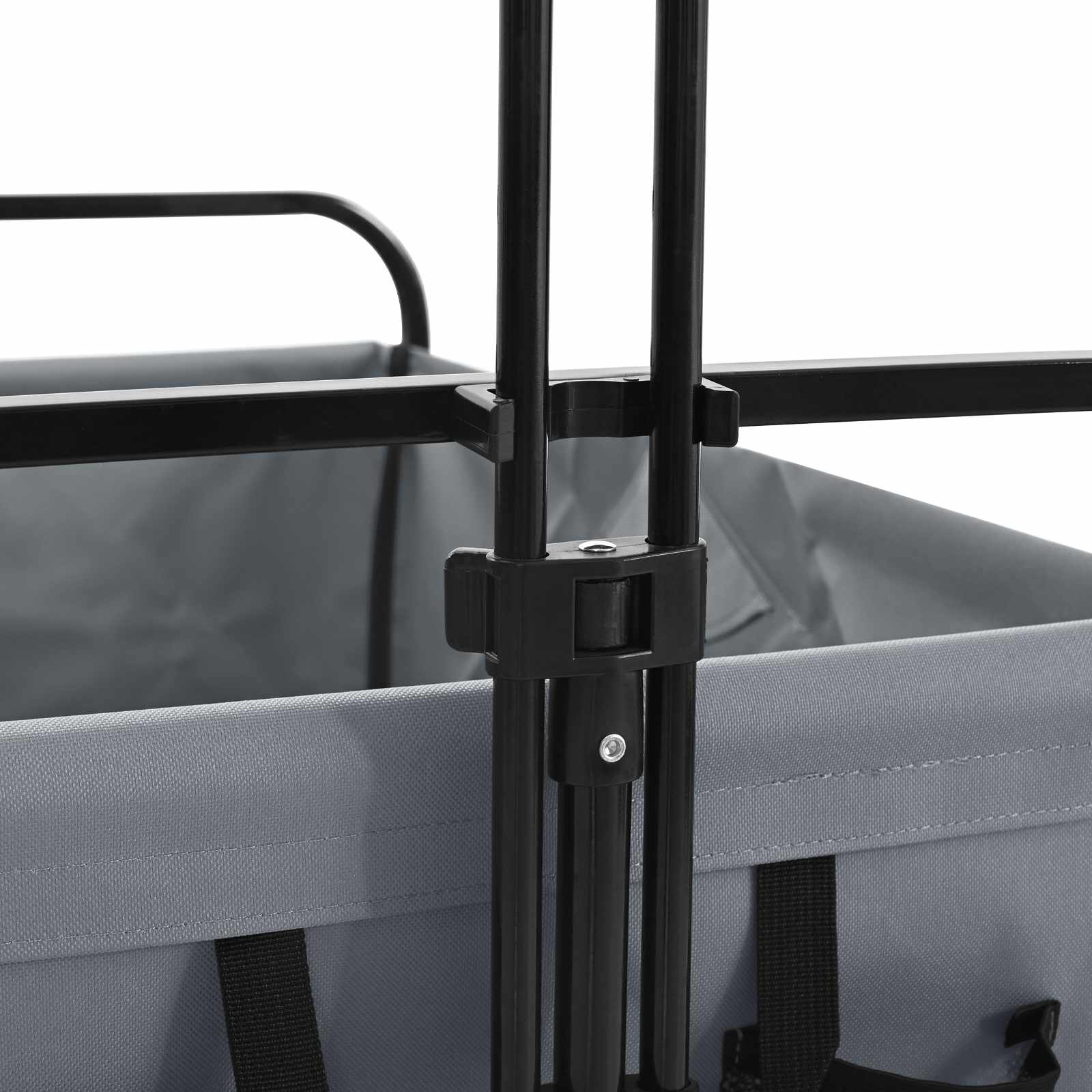 Carrello Pieghevole Grigio 89 x 63 x 96 cm | homemem39