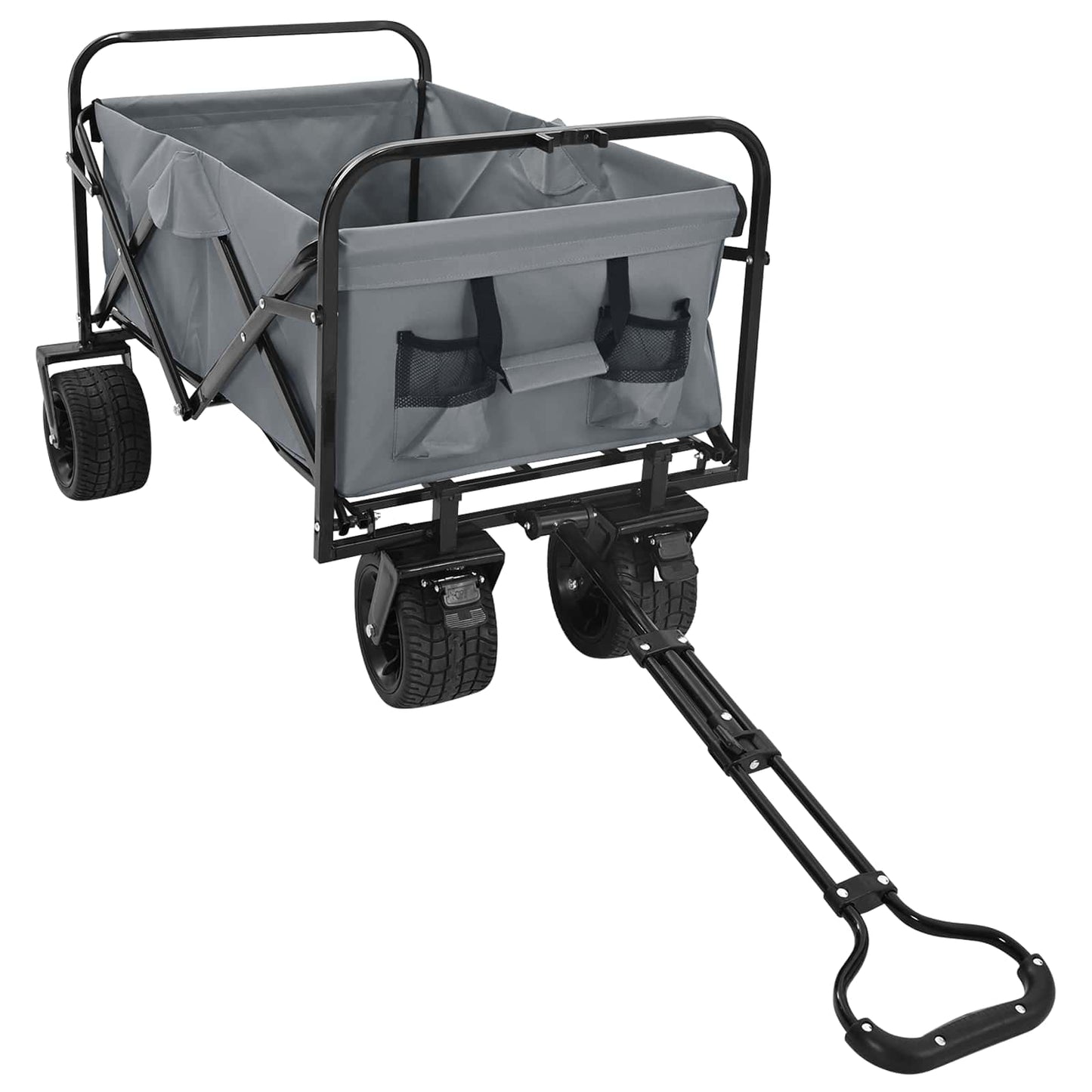 Carrello Pieghevole Grigio 89 x 63 x 96 cm | homemem39