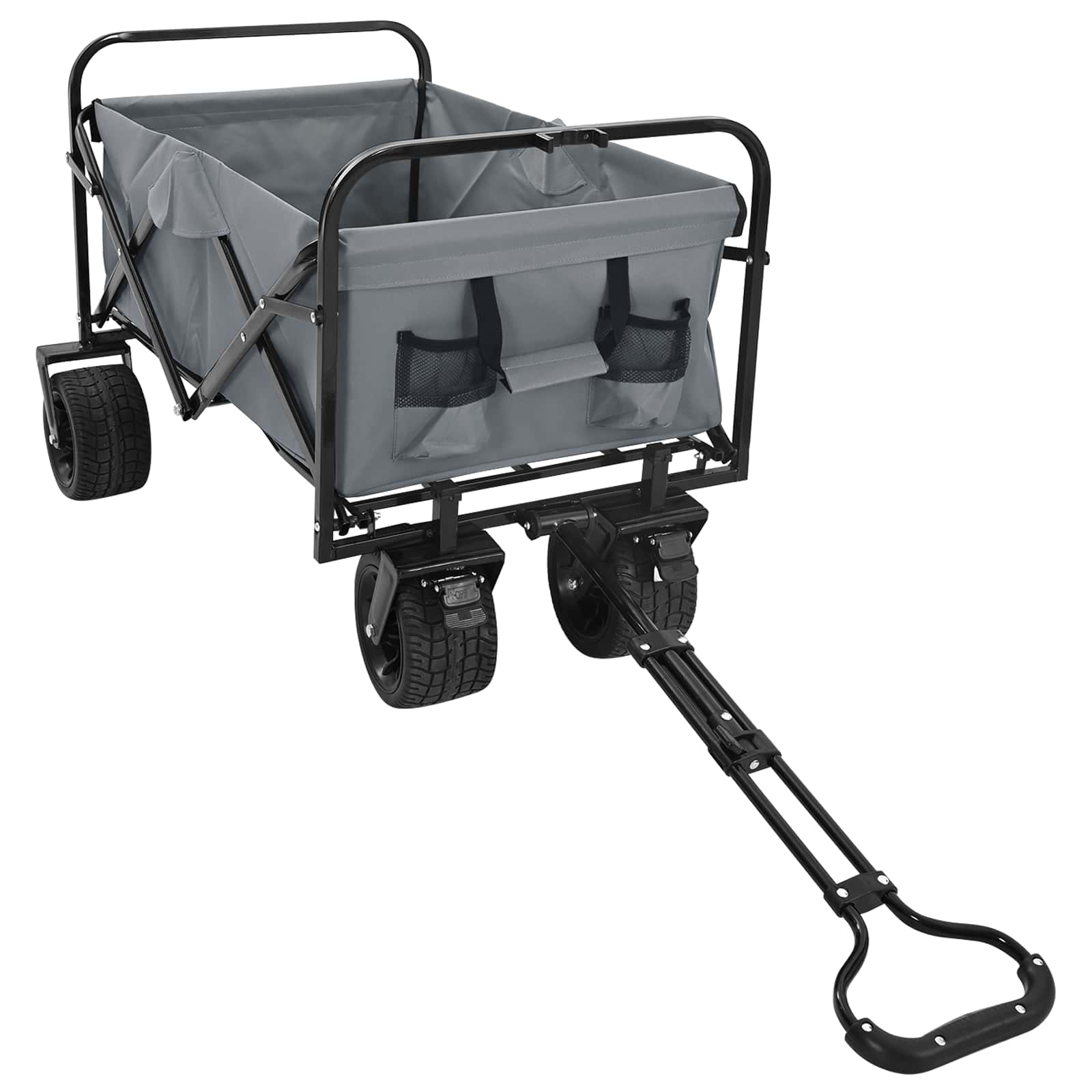 Carrello Pieghevole Grigio 89 x 63 x 96 cm | homemem39