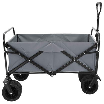 Carrello Pieghevole Grigio 89 x 63 x 96 cm | homemem39