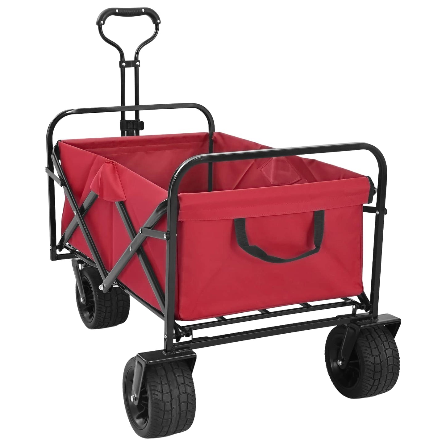 Carrello Pieghevole Rosso 89 x 63 x 96 cm | homemem39
