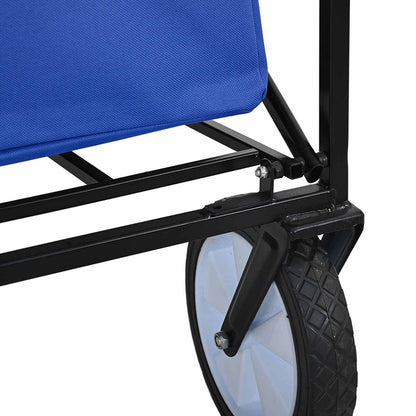 Carrello a Mano Pieghevole Blu 94 x 53 x 99 cm Tessuto Oxford | homemem39