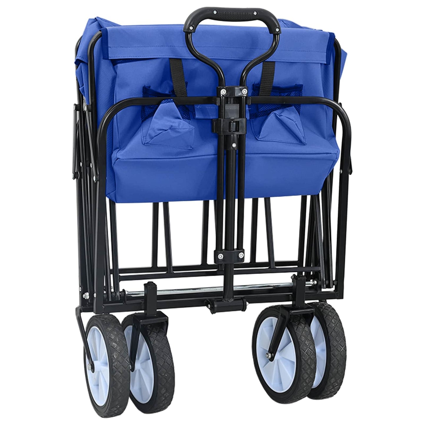 Carrello a Mano Pieghevole Blu 94 x 53 x 99 cm Tessuto Oxford | homemem39