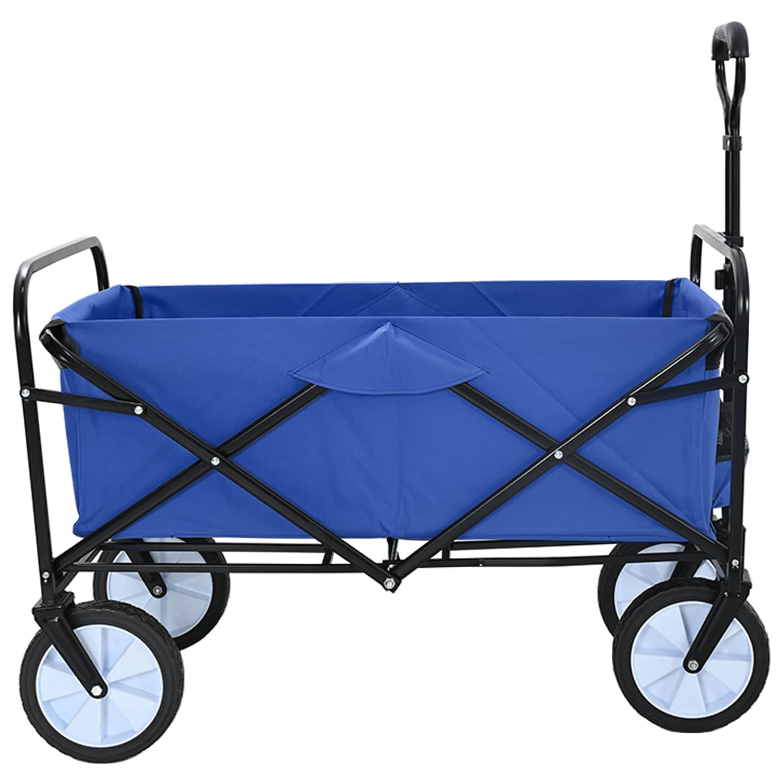 Carrello a Mano Pieghevole Blu 94 x 53 x 99 cm Tessuto Oxford | homemem39