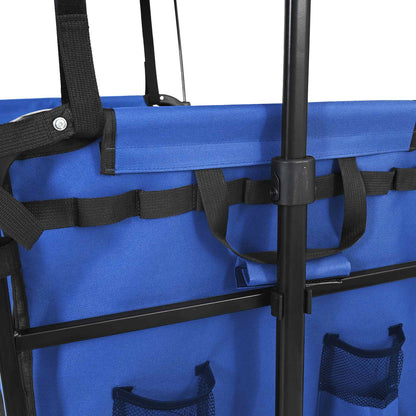 Carrello a Mano Pieghevole Nero 105 x 56.5 x 116 cm | homemem39