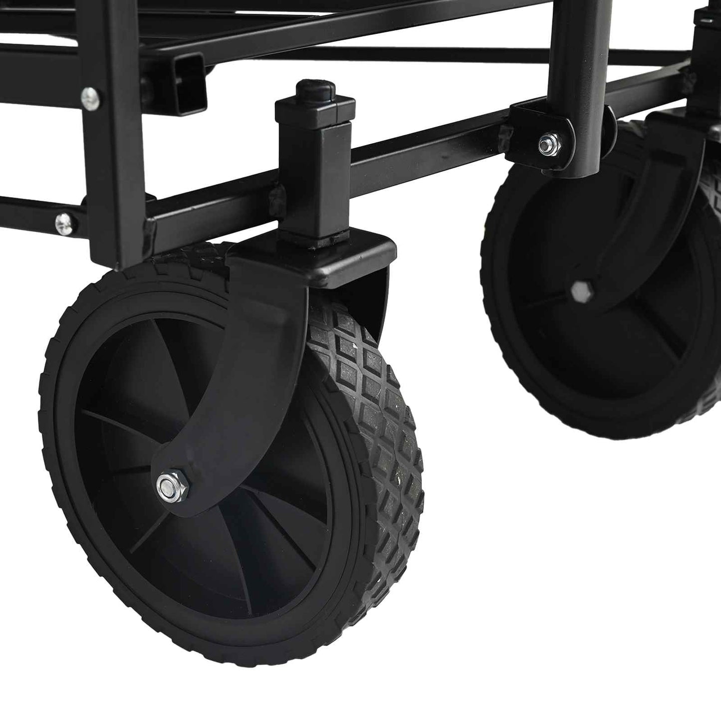 Carrello a Mano Pieghevole Nero 105 x 56.5 x 116 cm | homemem39