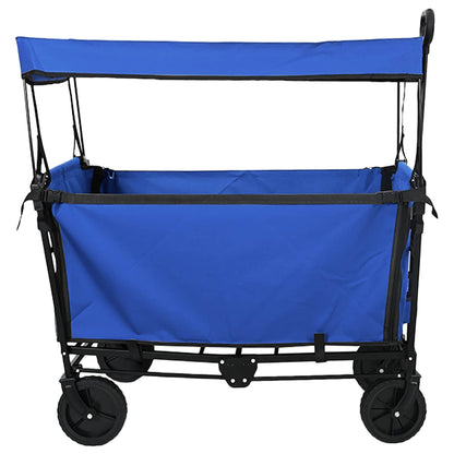 Carrello a Mano Pieghevole Nero 105 x 56.5 x 116 cm | homemem39