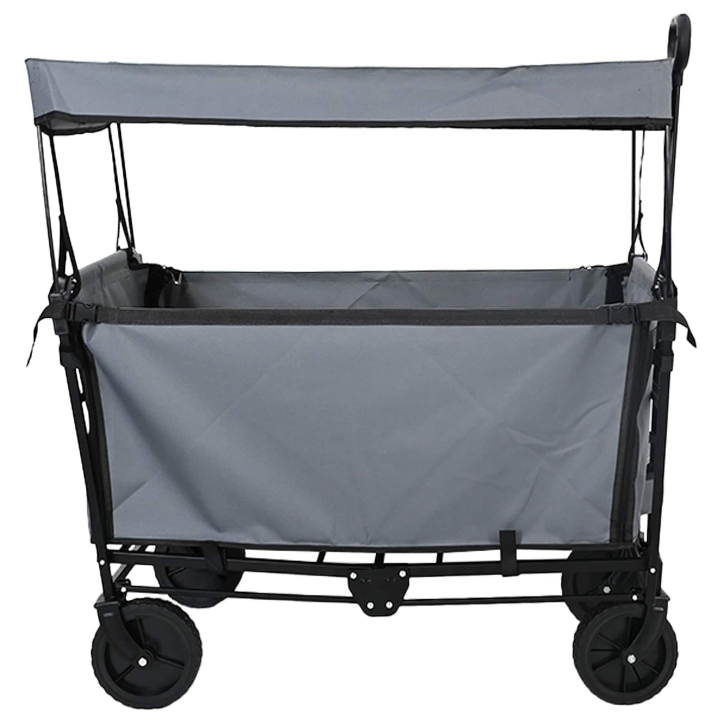 Carrello a Mano Pieghevole Grigio 105 x 56.5 x 116 cm | homemem39