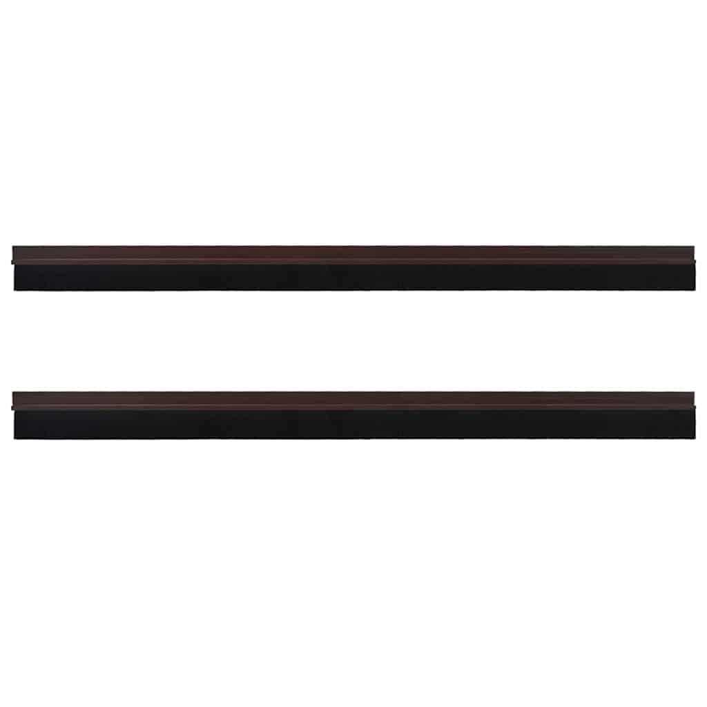 Spazzole per porte autoadesive 2 pcs Marrone 100 cm | homemem39