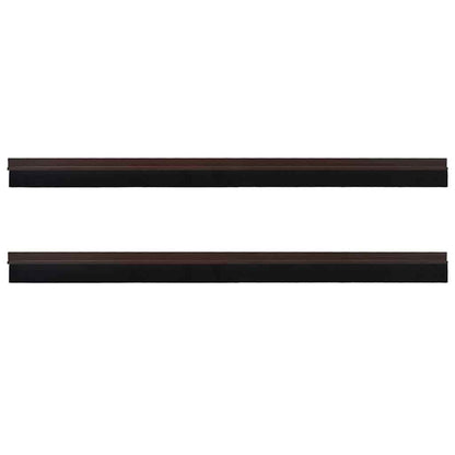 Spazzole per porte autoadesive 2 pcs Marrone 100 cm | homemem39