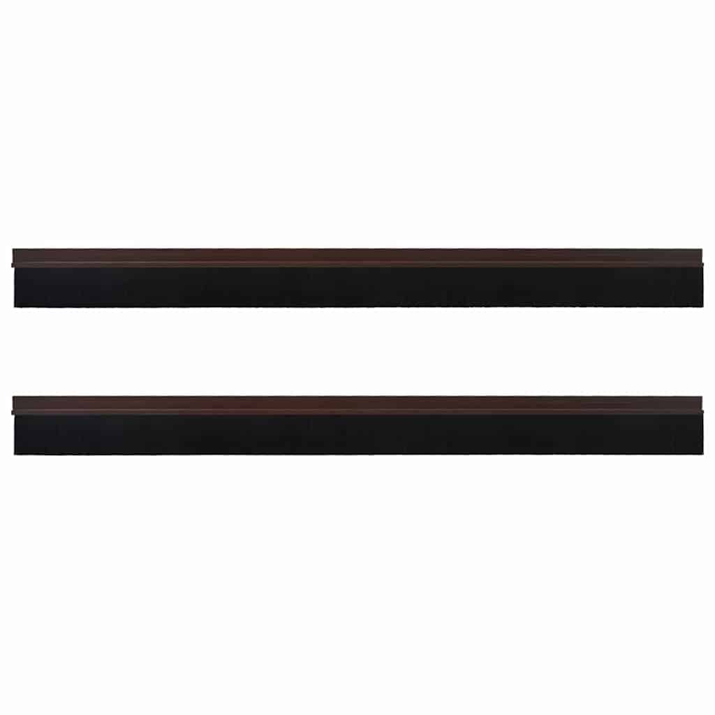 Spazzole per porte autoadesive 2 pcs Marrone 100 cm | homemem39