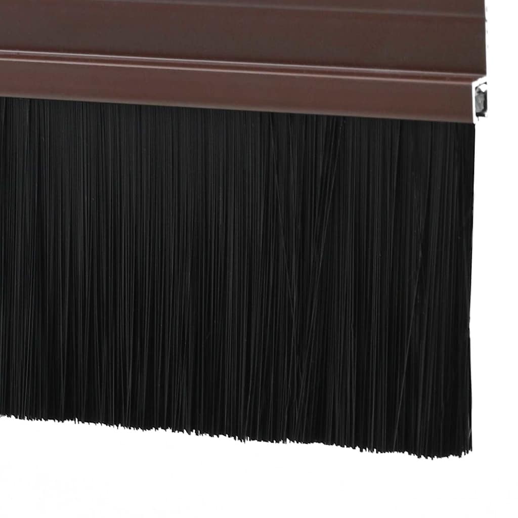 Spazzole per porte autoadesive 6 pcs Marrone 100 cm | homemem39