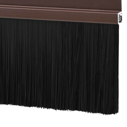 Spazzole per porte autoadesive 6 pcs Marrone 100 cm | homemem39