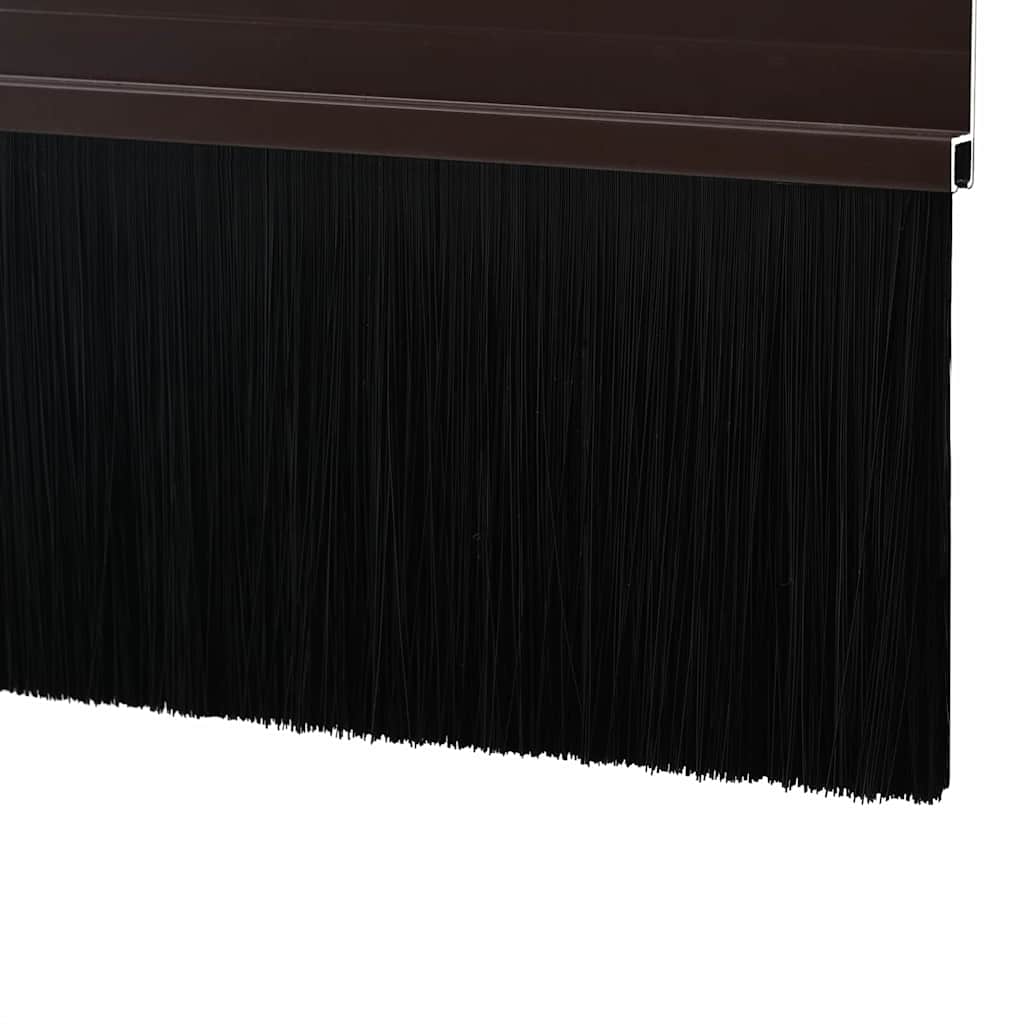 Spazzole per porte autoadesive 6 pcs Marrone 100 cm | homemem39