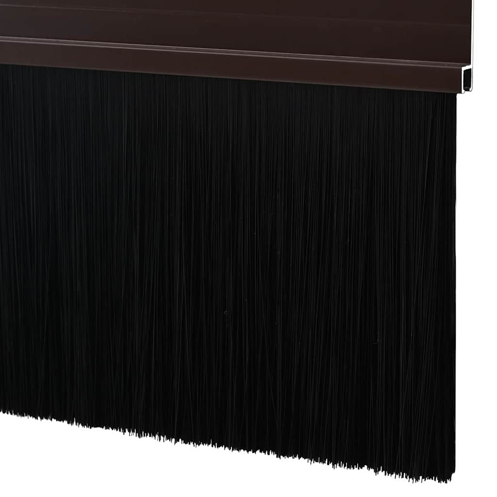 Spazzole per porte autoadesive 12 pcs Marrone 100 cm | homemem39