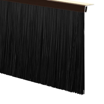 Spazzole per porte autoadesive 2 pcs Marrone 100 cm | homemem39