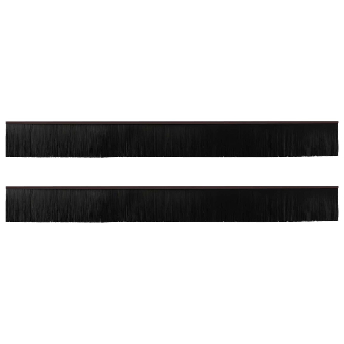 Spazzole per porte autoadesive 2 pcs Marrone 100 cm | homemem39