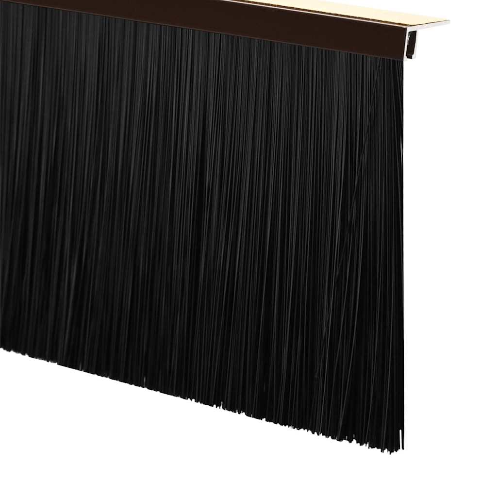 Spazzole per porte autoadesive 6 pcs Marrone 100 cm | homemem39