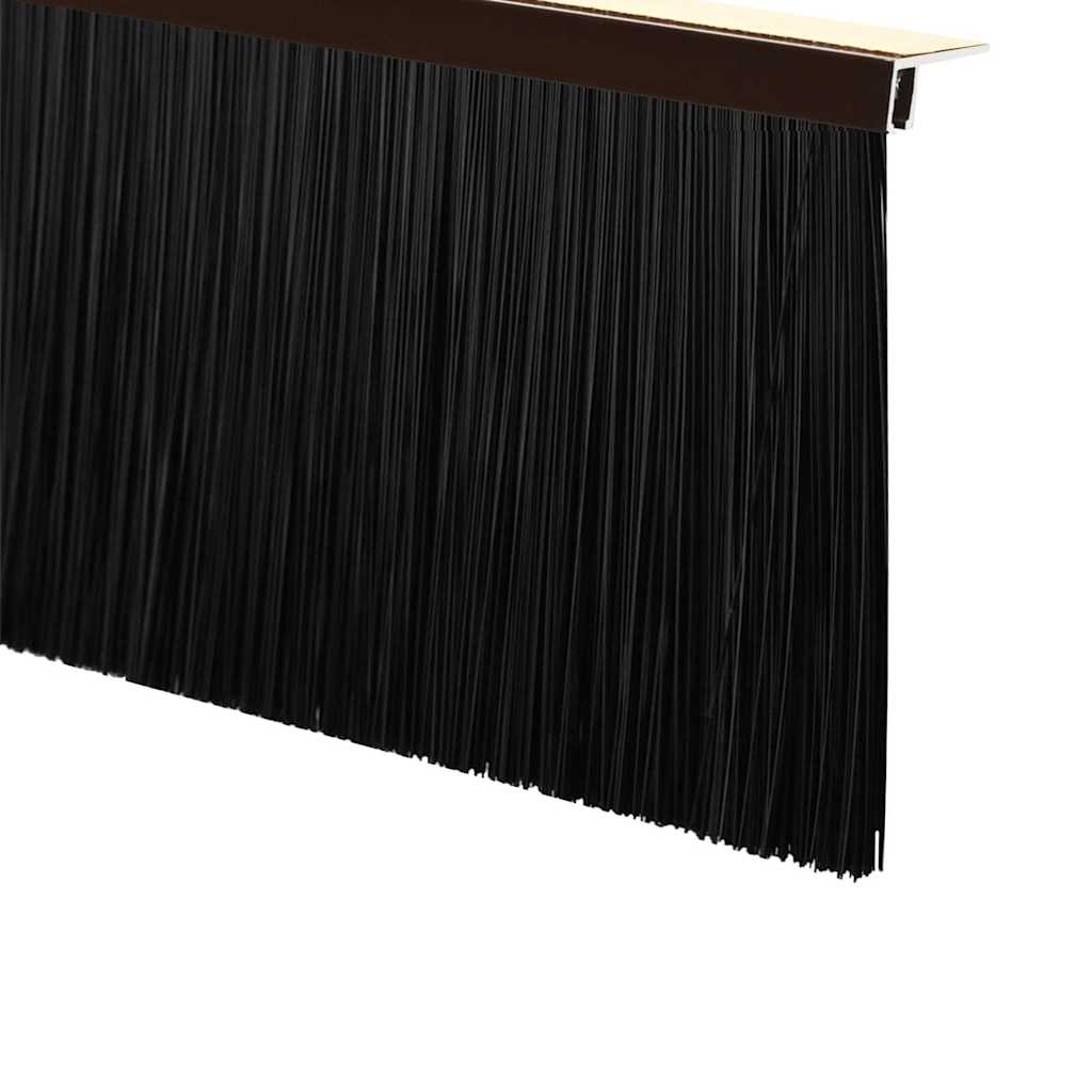 Spazzole per porte autoadesive 12 pcs Marrone 100 cm | homemem39