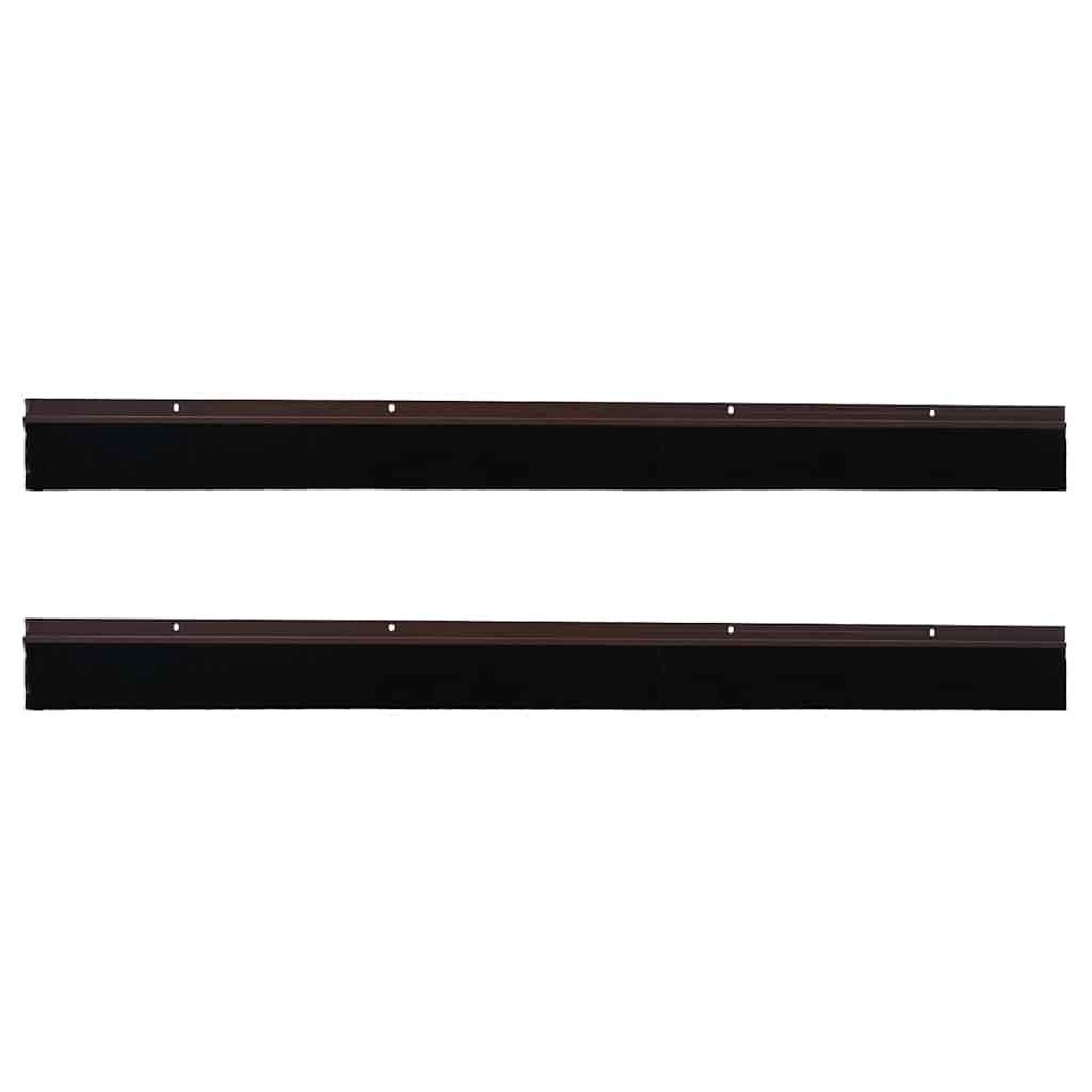 Spazzole per porte a vite 2 pcs Marrone 100 cm | homemem39