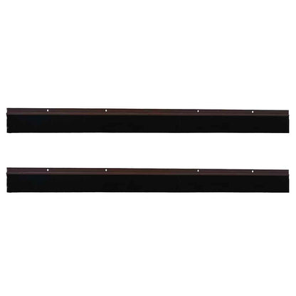 Spazzole per porte a vite 2 pcs Marrone 100 cm | homemem39