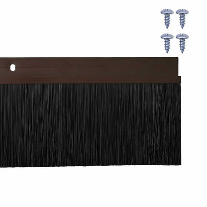Spazzole per porte a vite 2 pcs Marrone 100 cm | homemem39