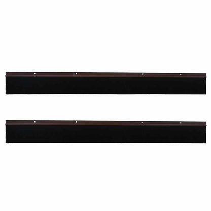 Spazzole per porte a vite 2 pcs Marrone 100 cm | homemem39