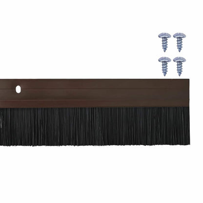 Spazzole per porte a vite 6 pcs Marrone 100 cm | homemem39
