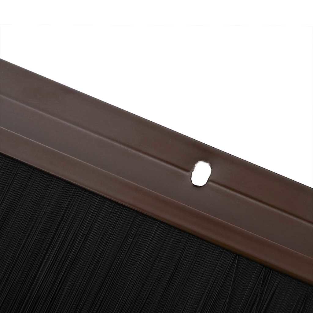 Spazzole per porte a vite 6 pcs Marrone 100 cm | homemem39