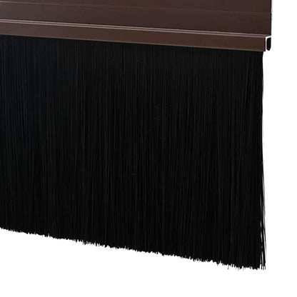 Spazzole per porte a vite 12 pcs Marrone 100 cm