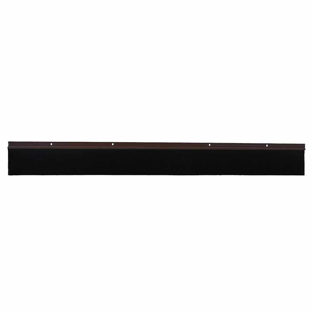 Spazzole per porte a vite 12 pcs Marrone 100 cm