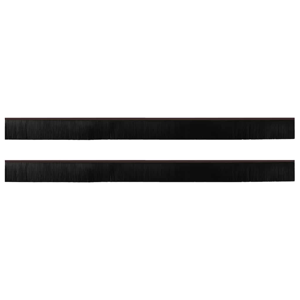 Spazzole per porte a vite 2 pcs Marrone 100 cm