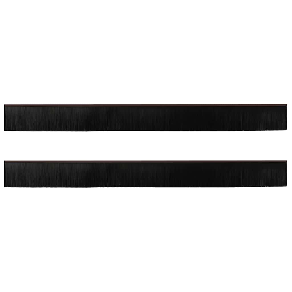 Spazzole per porte a vite 2 pcs Marrone 100 cm | homemem39